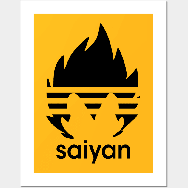 Saiyan Wall Art by theboonation8267